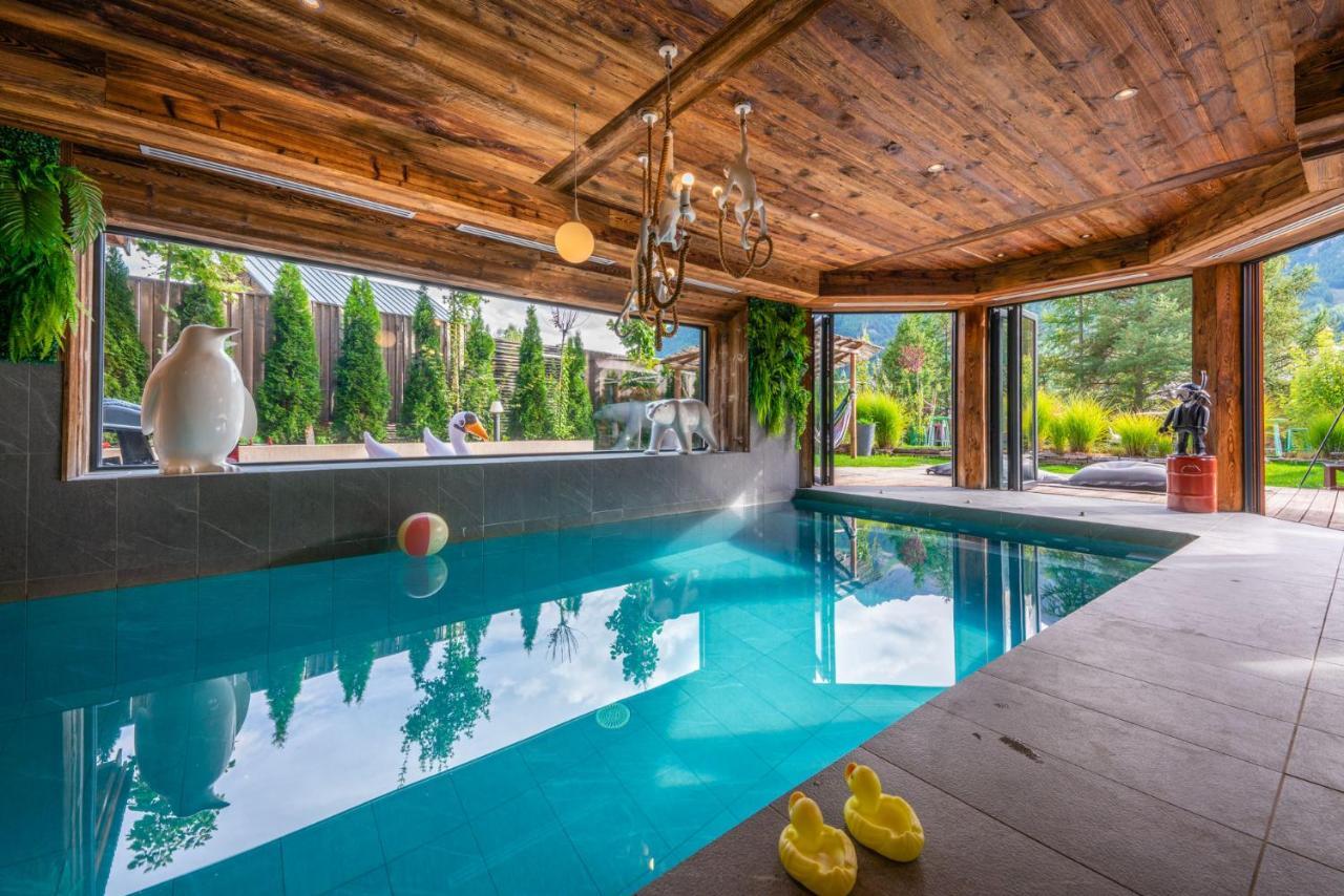 Serre-Chevalier Chalet Orpin Piscine Cinema Sauna Le Monêtier-les-Bains Buitenkant foto